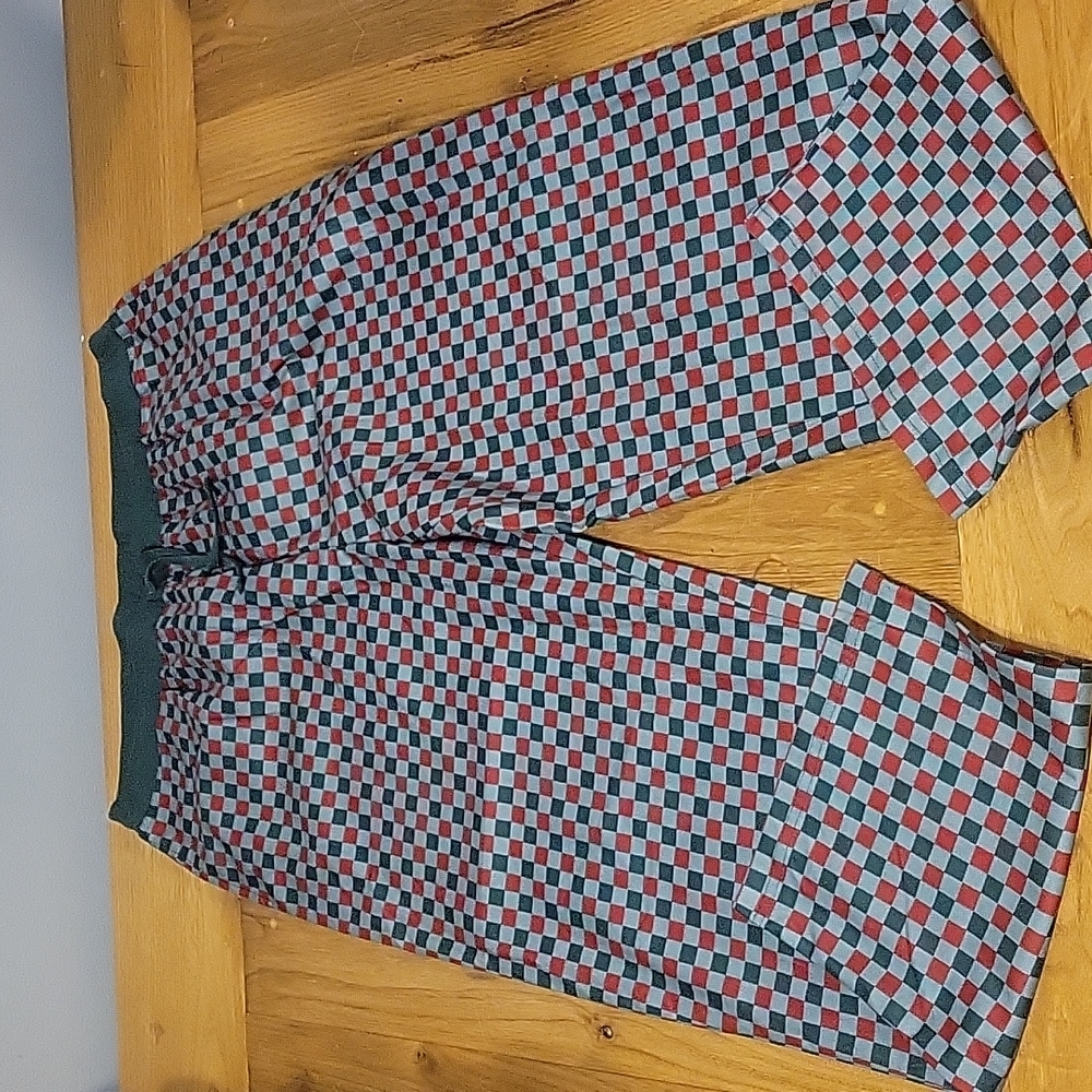 Royal Class Men's L very soft red and green checked pajama pants